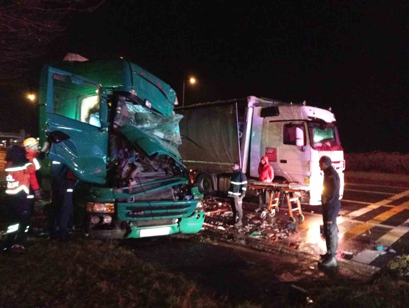 Rize&rsquo;de tır kazası: 1 yaralı
