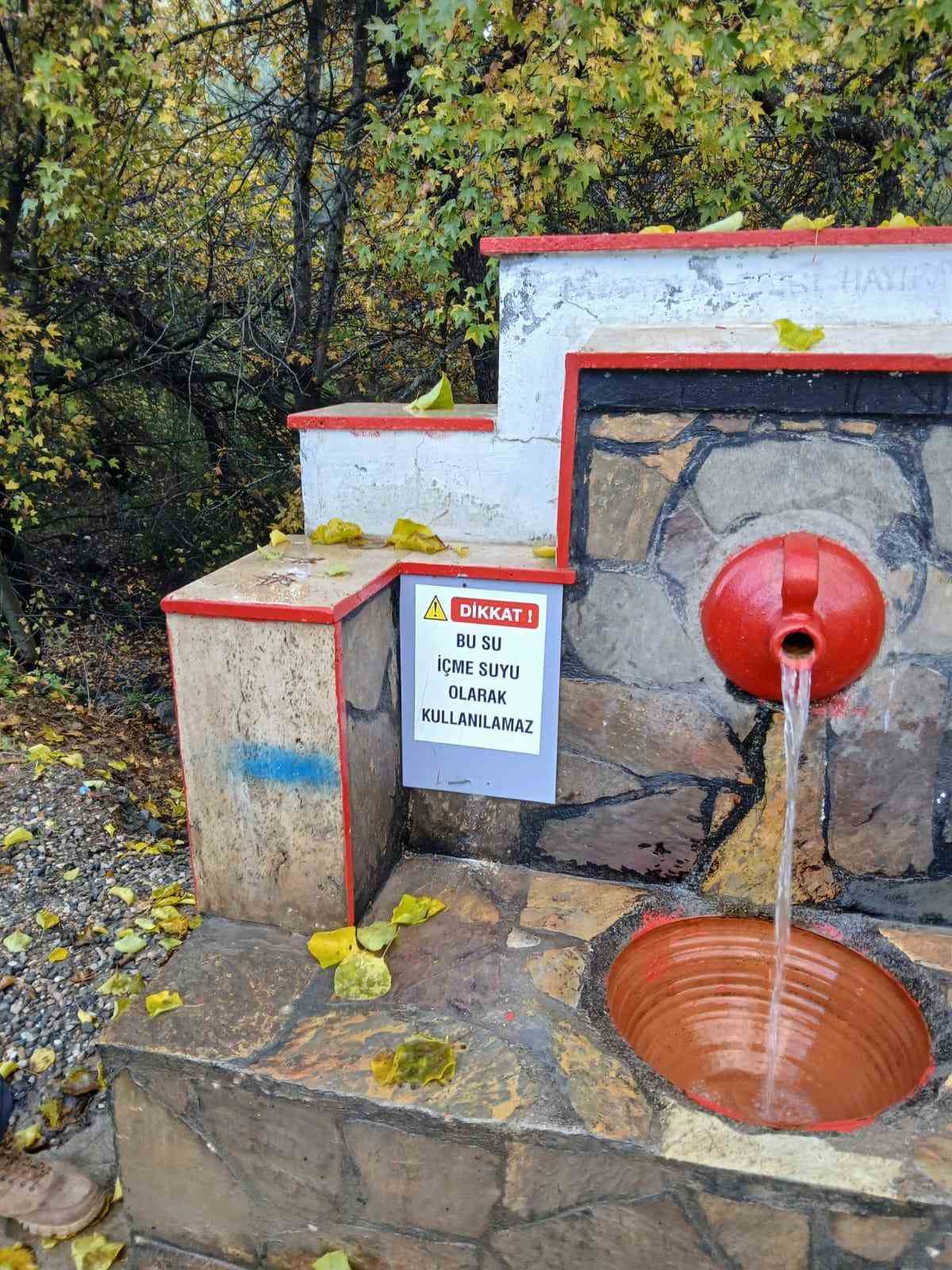 Dat&ccedil;a&rsquo;daki beş &ccedil;eşmeye "Su i&ccedil;ilemez" uyarısı
