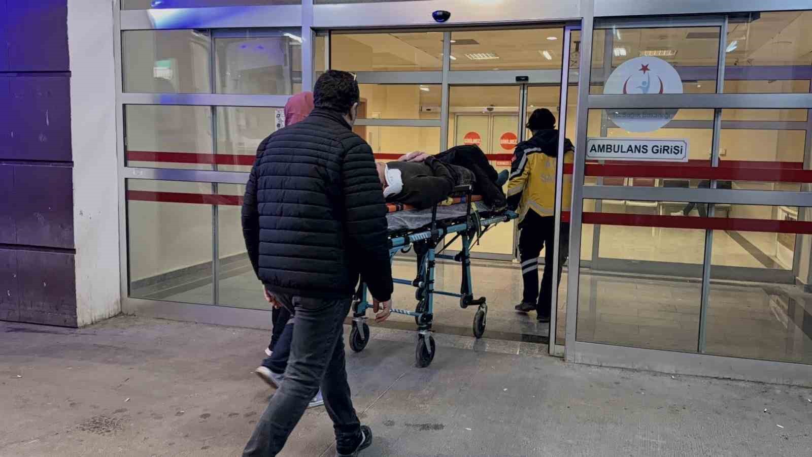 Devrilen motosikletin sürücüsü yaralandı