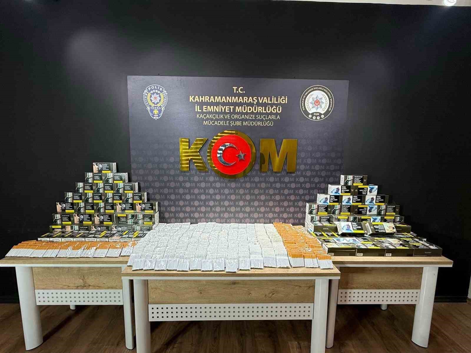 Kahramanmaraş’ta kaçakçılık operasyonları: 5 şüpheli yakalandı