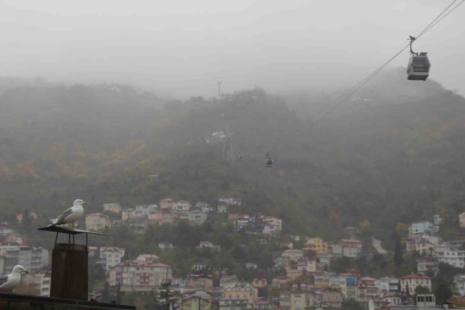 Ordu’nun ‘seyir terasında’ sis güzelliği