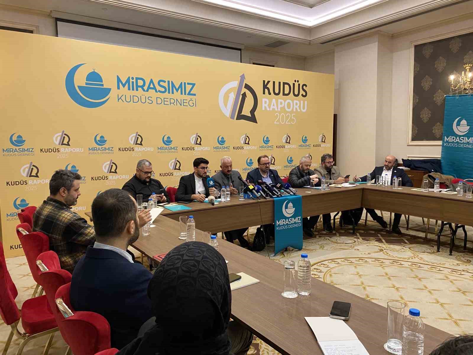 Mirasımız Kudüs Derneğinin "Genişletilmiş 2025 Kudüs raporu" açıklandı