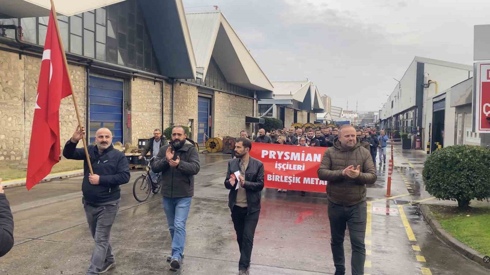 Bursa&rsquo;da metal iş&ccedil;ileri ayağa kalktı: Prysmian&rsquo;da eylem başladı
