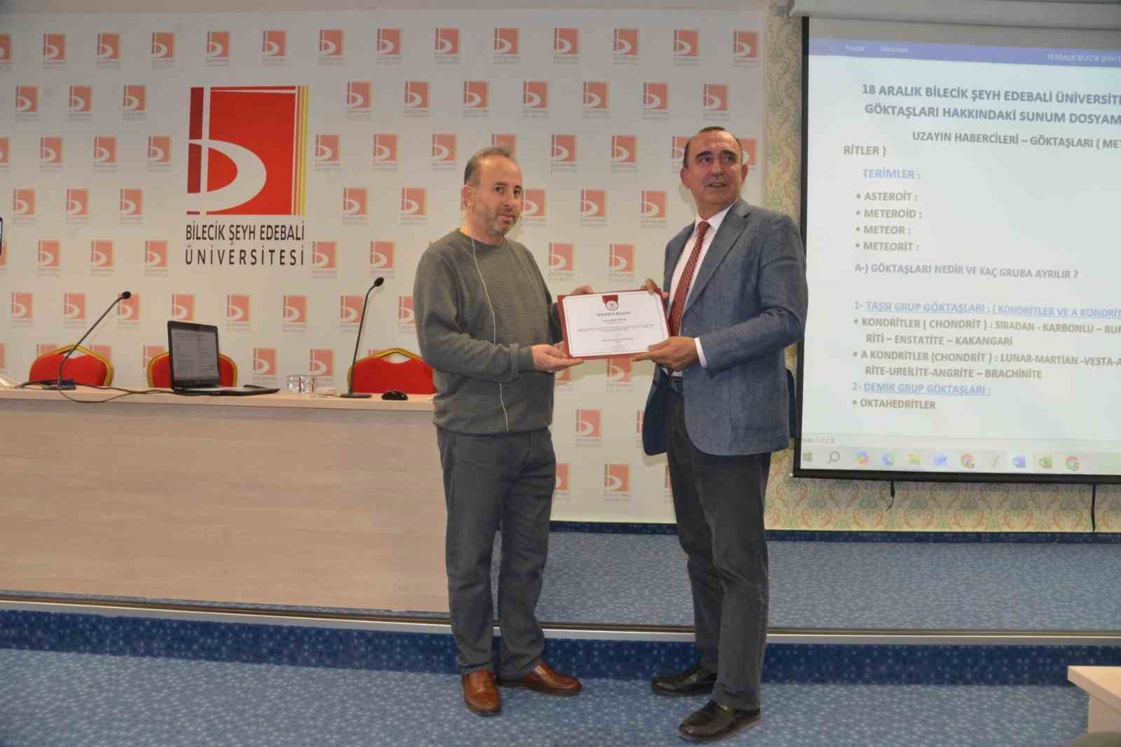 BŞE&Uuml;&rsquo;de &lsquo;G&ouml;ktaşı Avcısı&rsquo; semineri yoğun ilgi g&ouml;rd&uuml;
