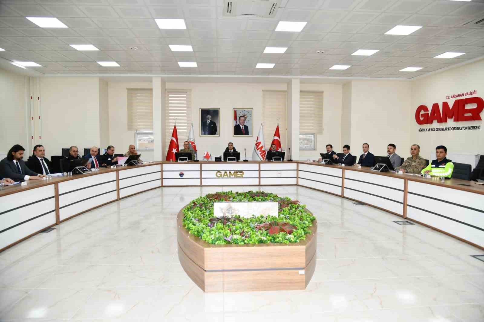 Ardahan&rsquo;da, İl G&uuml;venlik ve Asayiş Koordinasyon Toplantısı yapıldı
