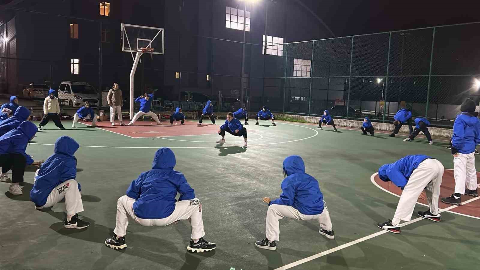 Düzce’de kış spor okulları tüm hızıyla devam ediyor