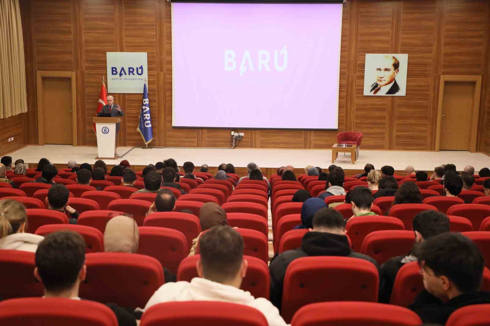 BAR&Uuml;&rsquo;de "Bartınlı Bir Akademisyenin Hayatından Kesitler" s&ouml;yleşisi d&uuml;zenlendi

