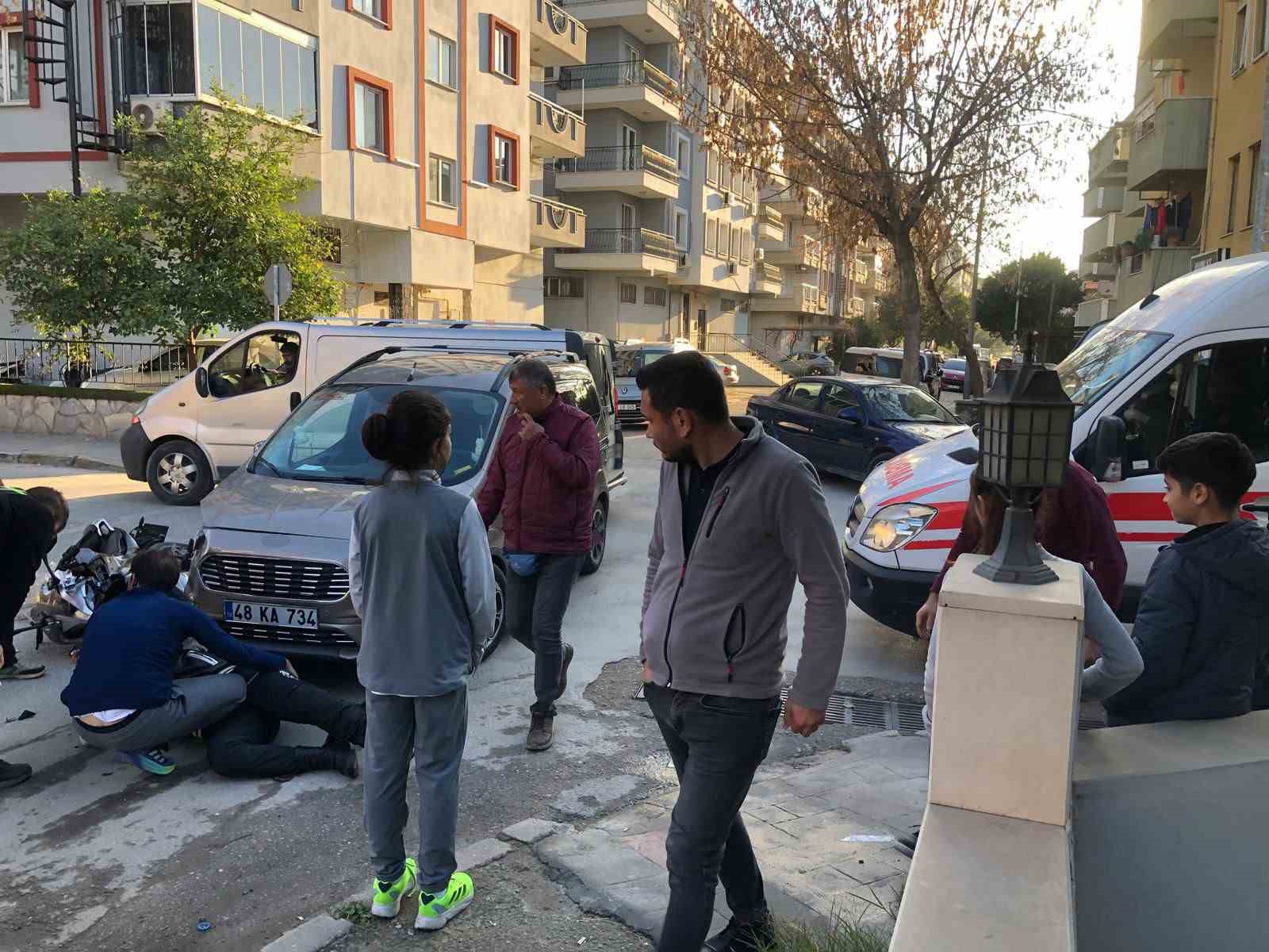 Milas’ta ticari araç ile çarpışan motosiklet sürücüsü yaralandı