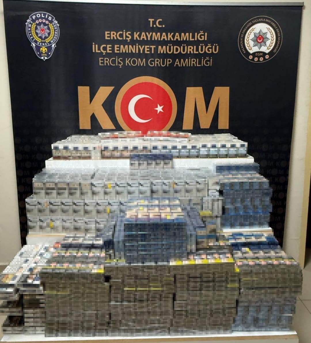 Van’da 2 bin 290 paket kaçak sigara ele geçirildi
