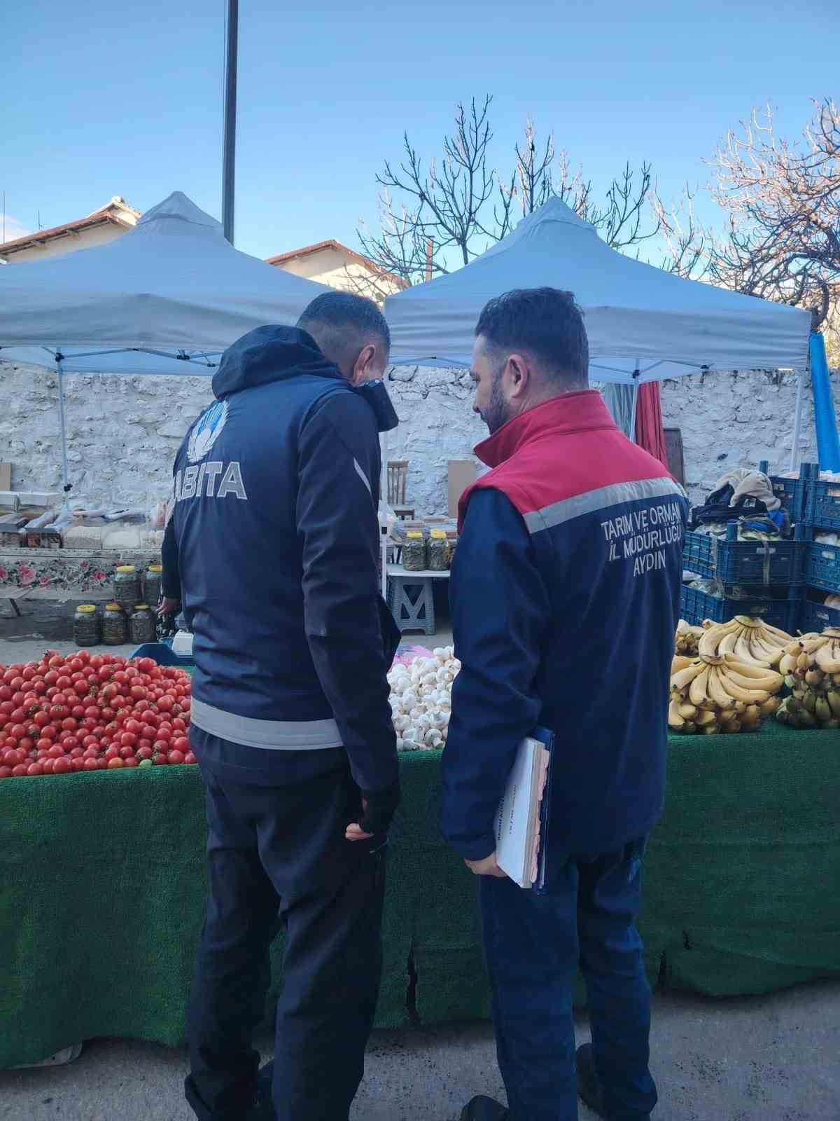 Ortaklar Semt Pazarı&rsquo;nda gıda denetimi
