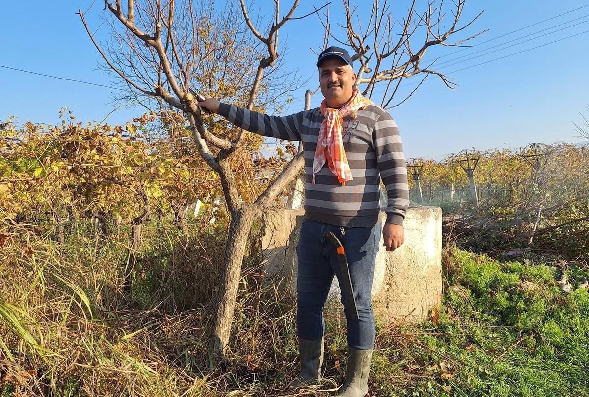 Çiftçinin mesaisi kışın da sürüyor