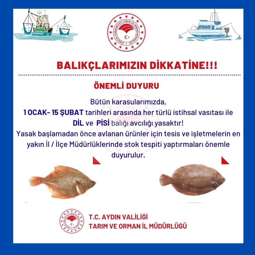 İl Tarımdan balık&ccedil;ılara &ouml;nemli uyarı
