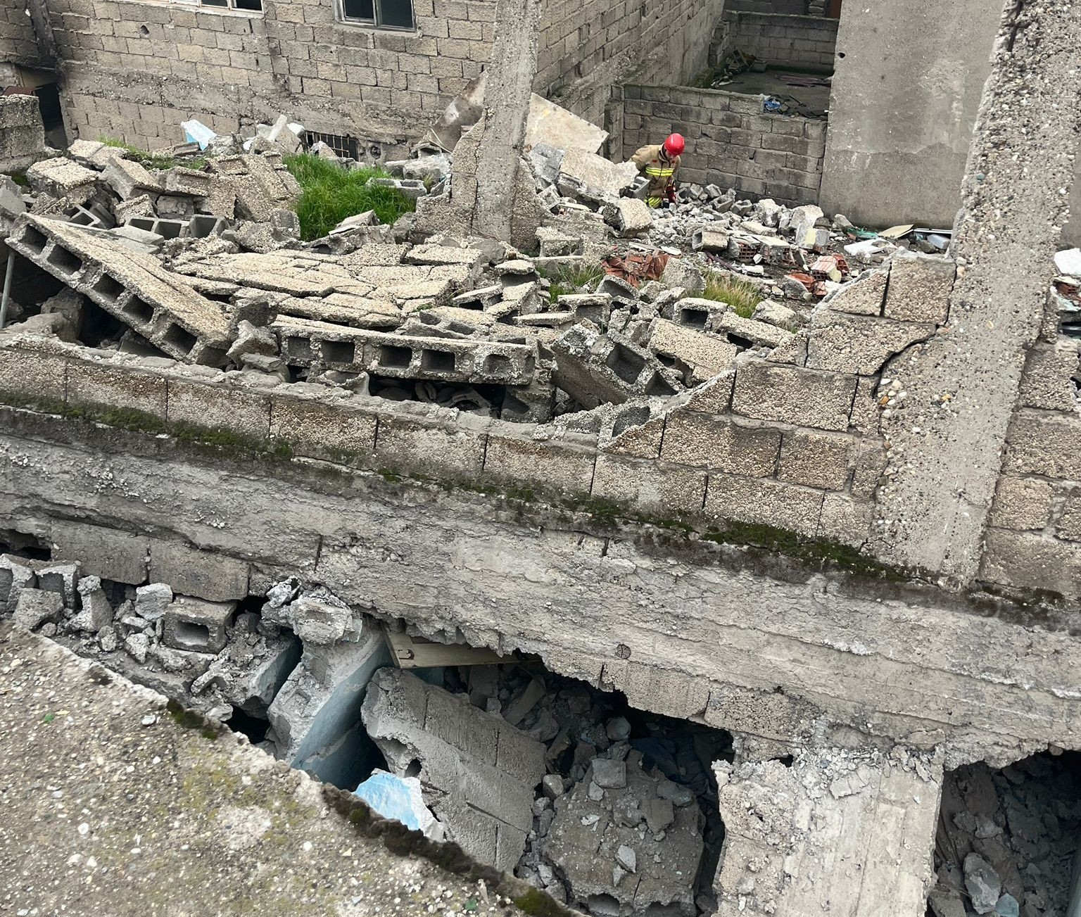 Kahramanmaraş’ta metruk ev çöktü