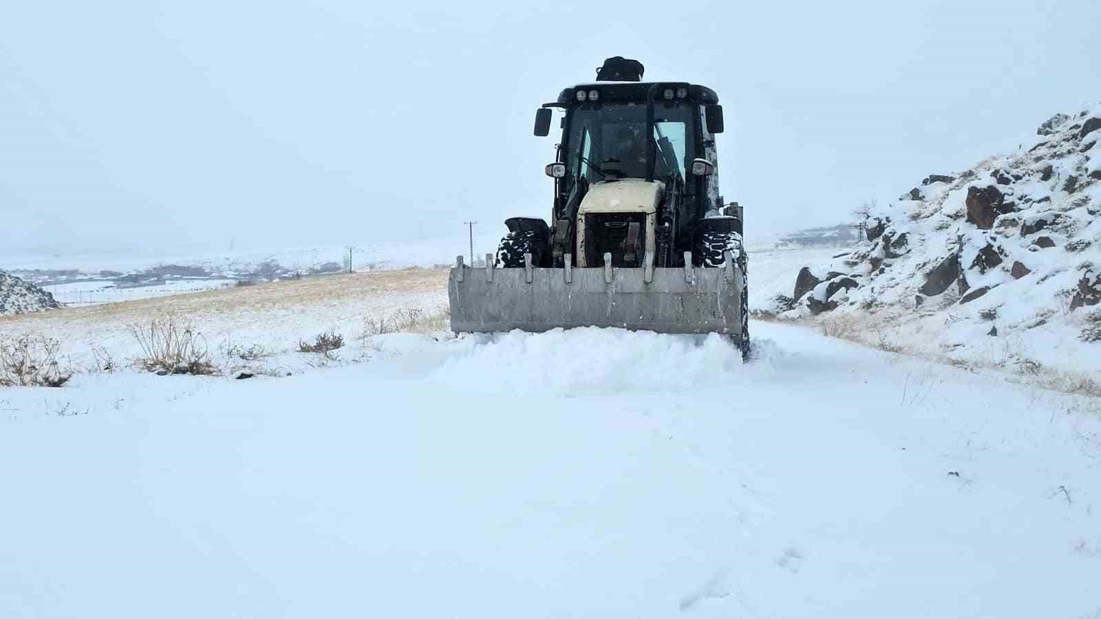 Yüksek rakımlı Aydınlar beldesinde kar esareti başladı