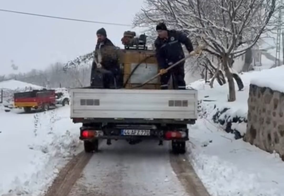 Darende’de kar alarmı