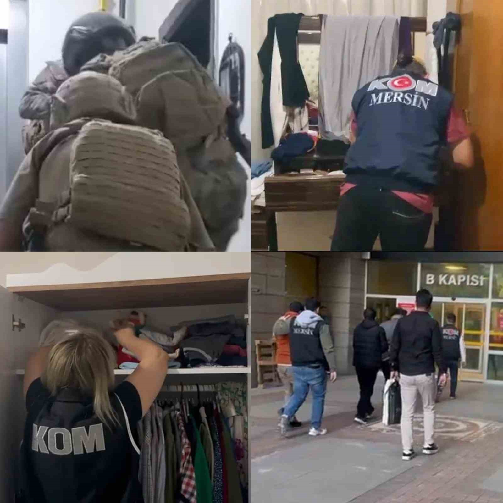 Mersin’de haraç isteyen suç örgütüne operasyon: 8 tutuklama