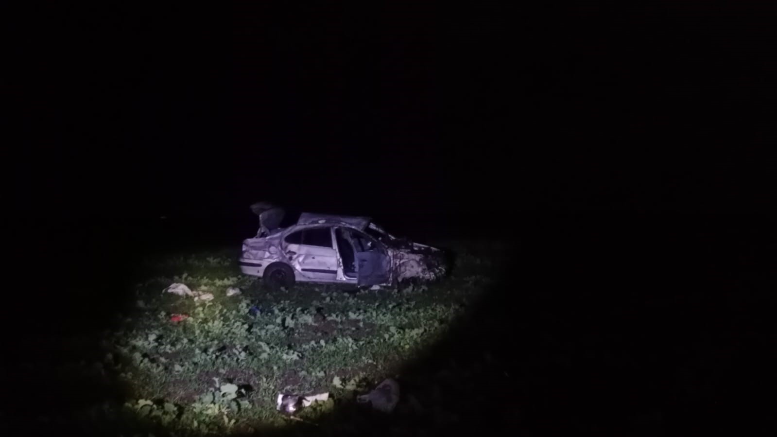 Bandırma&rsquo;da otomobil domuza &ccedil;arpıp takla attı: 1 &ouml;l&uuml;, 1 yaralı
