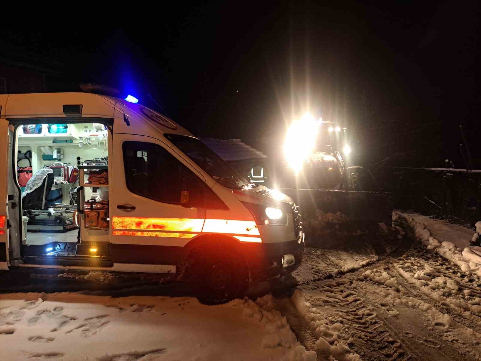 Zonguldak’ta kar nedeniyle 81 köy yolu ulaşıma kapandı