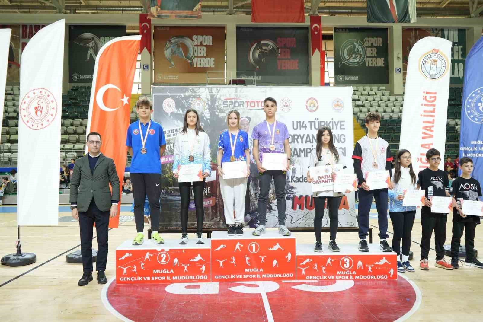 Muğla’da oryantiringde genç yıldızlar kupalarına kavuştu