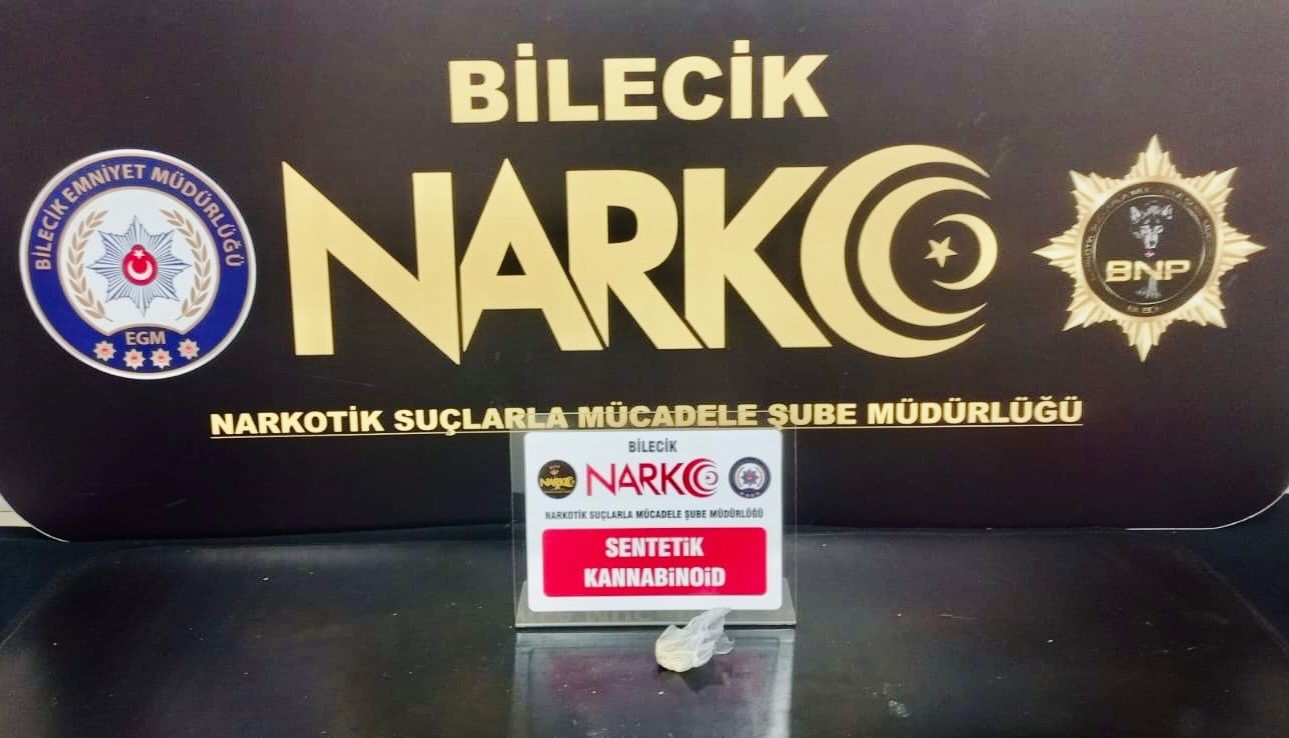 Bilecik’te uyuşturucu operasyonu: 1 gözaltı