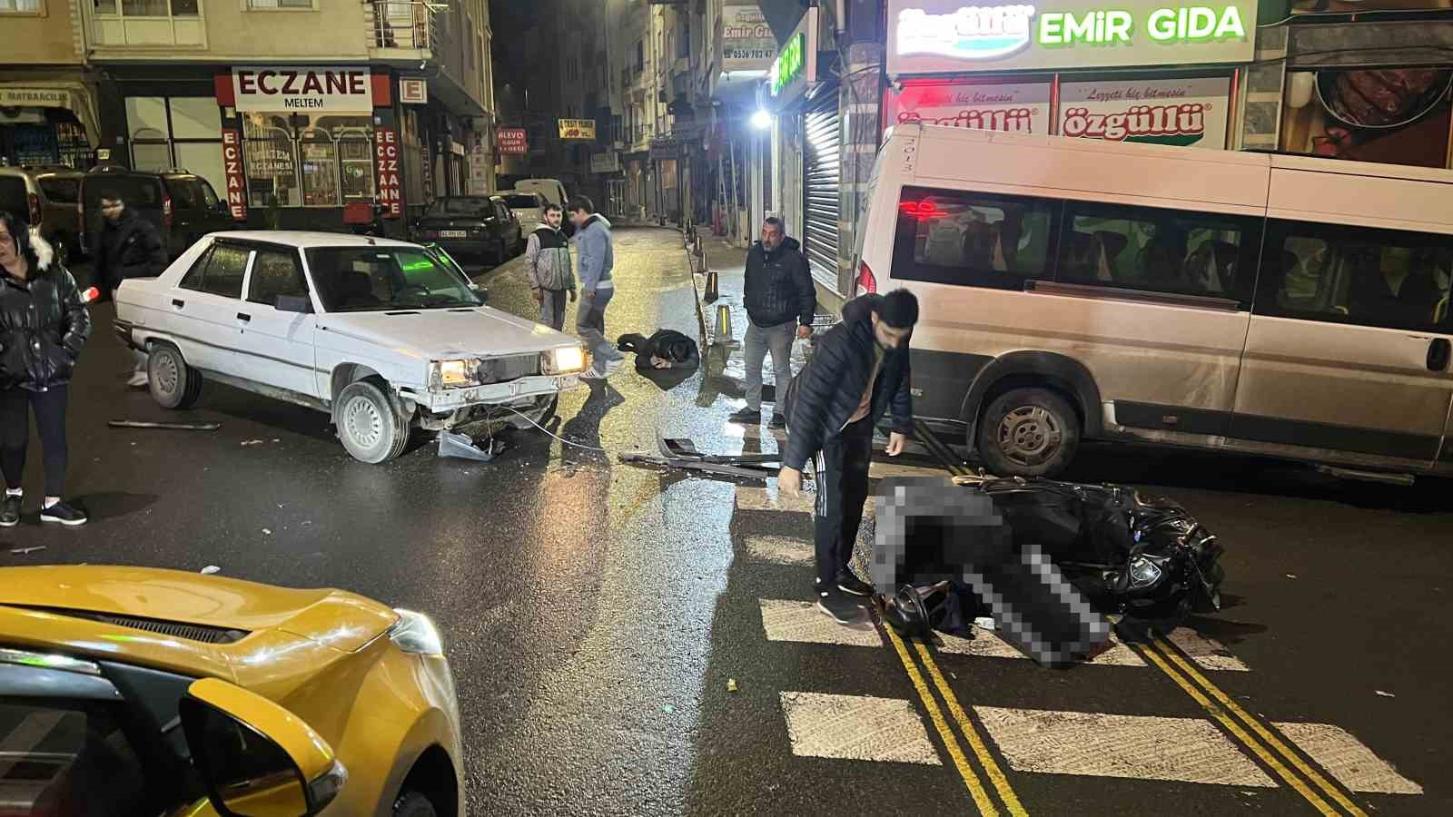 Tekirdağ&rsquo;da feci kaza kamerada
