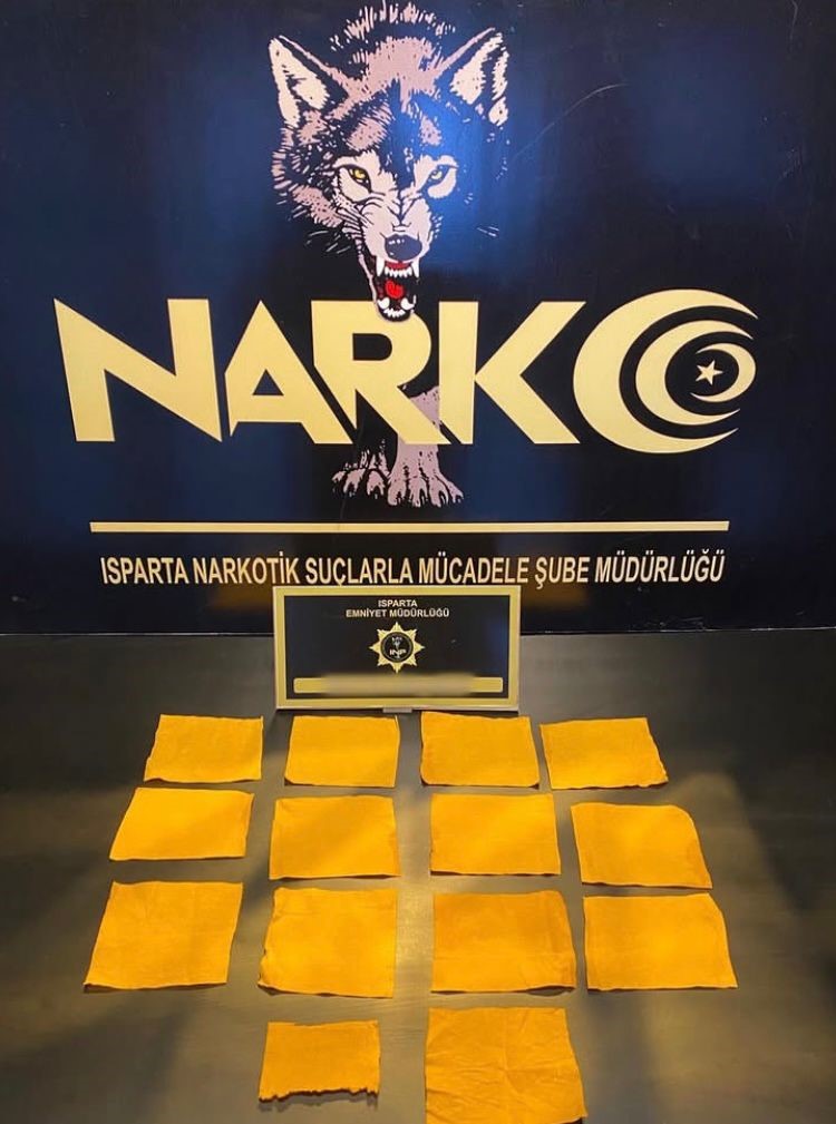 Isparta’da Narkotik operasyonunda 1 kişi tutuklandı