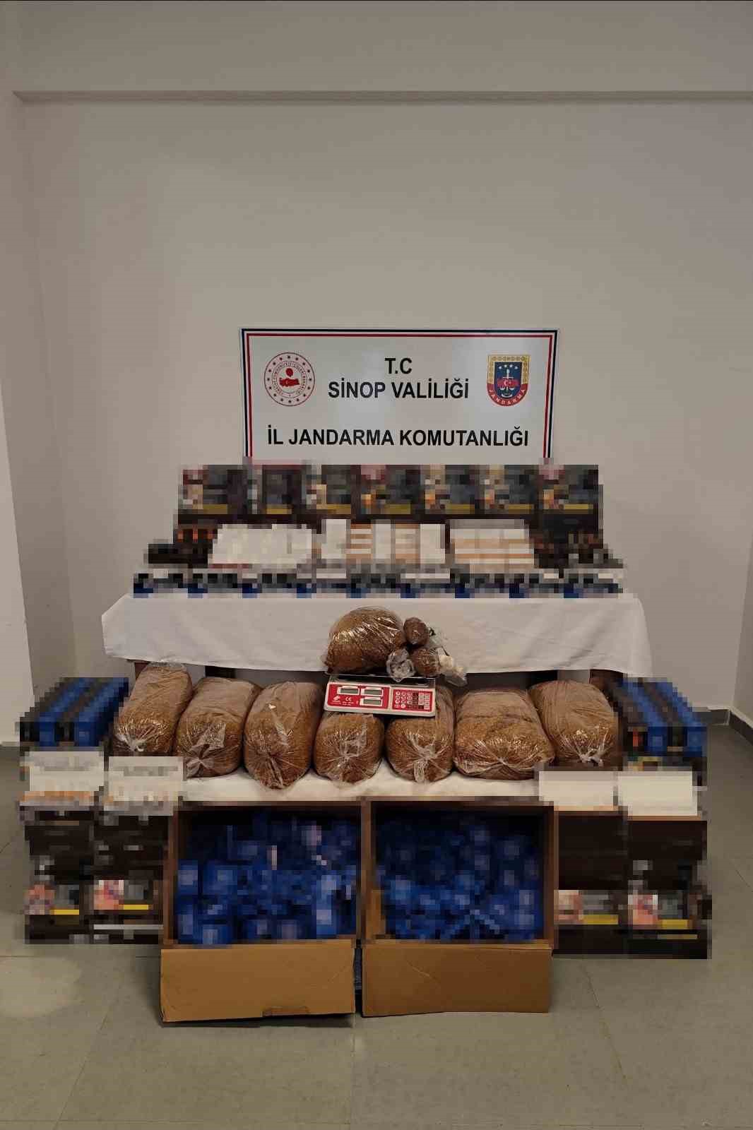 Sinop’ta kaçak tütün operasyonu: 3 gözaltı