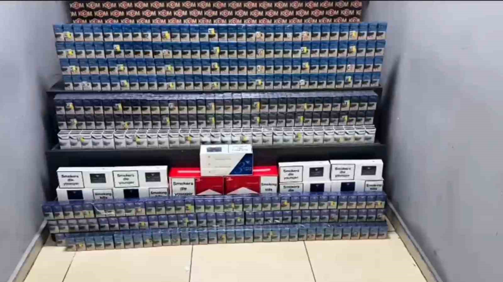 Ağrı’da 2 bin paket kaçak sigara ele geçirildi