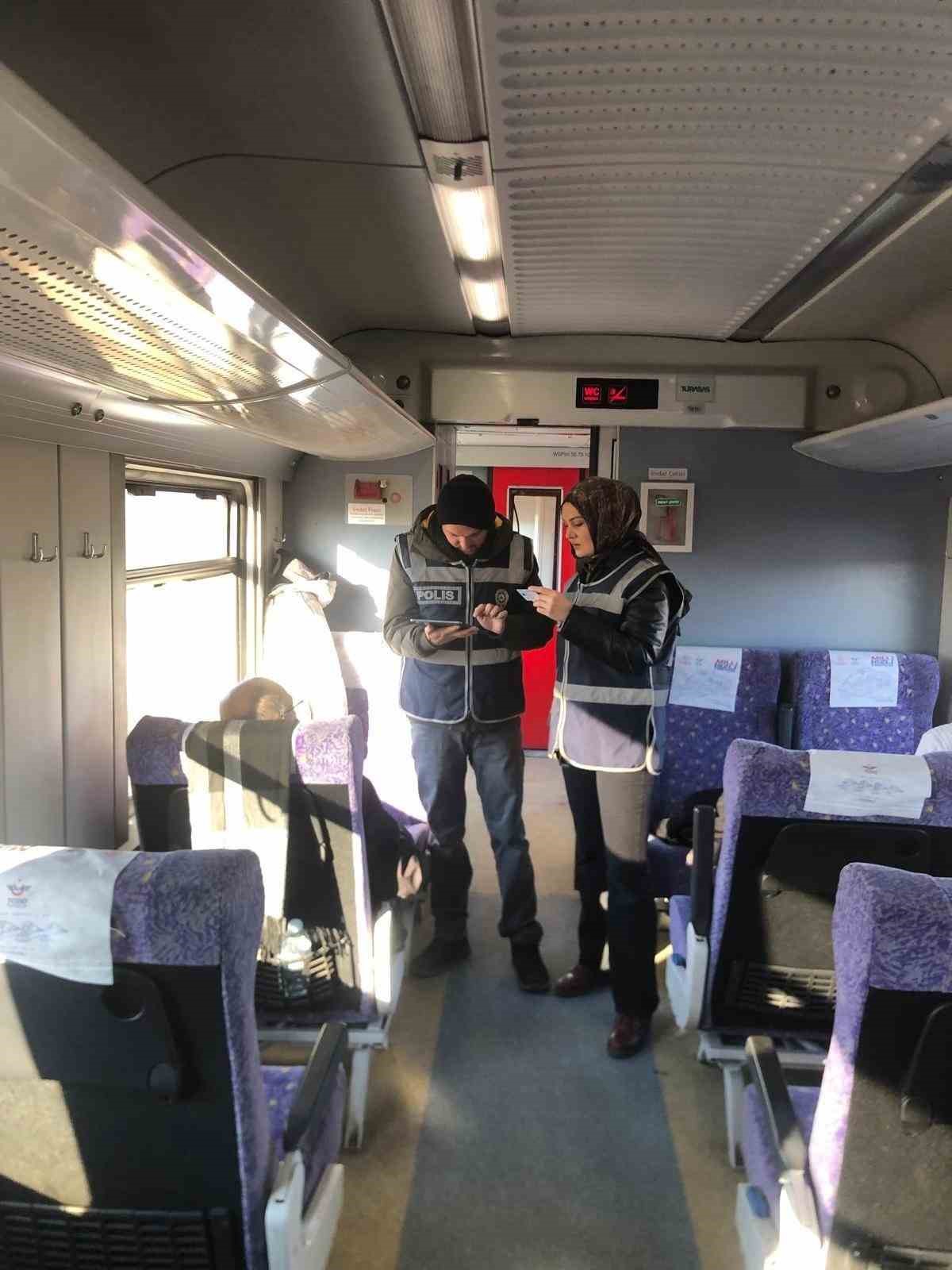 Yerk&ouml;y&rsquo;den ge&ccedil;en G&uuml;ney Ekspres treninde polis denetimi
