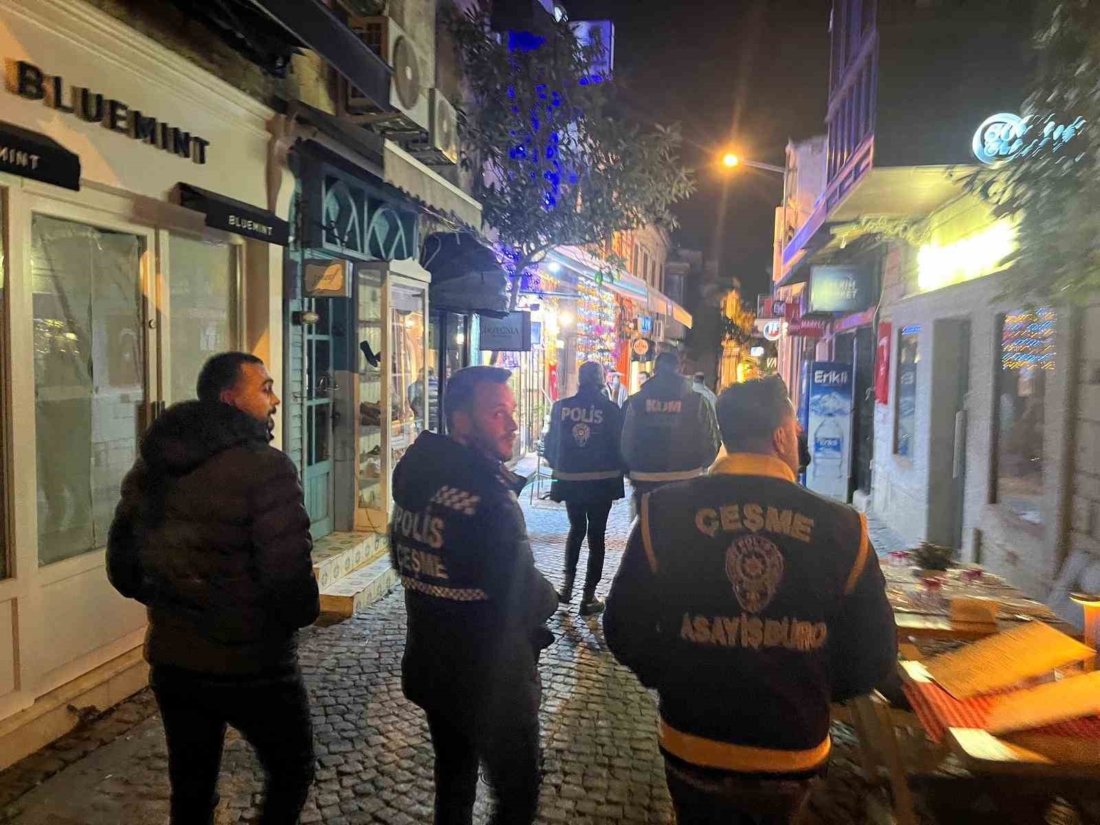 &Ccedil;eşme&rsquo;de yılbaşı &ouml;ncesi &lsquo;huzur&rsquo; denetimi
