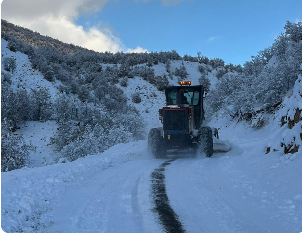 Bingöl’de yoğun kar yağışı: 100 köy yolu kapalı