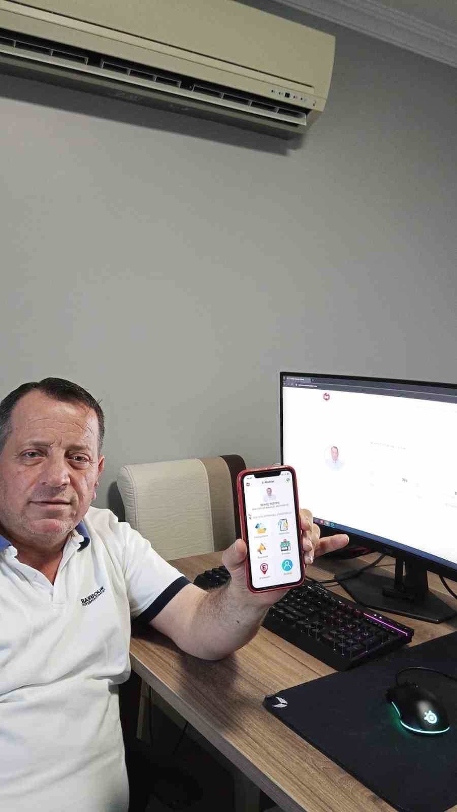 Alaplı’da tebligat mağduru muhtar, "E-Muhtar" uygulamasını hayata geçirdi