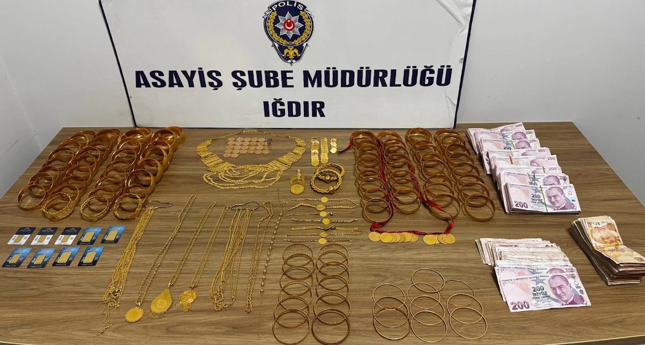 Iğdır’da kuyumcu hırsızlığı: 2 kilo altın ele geçirildi