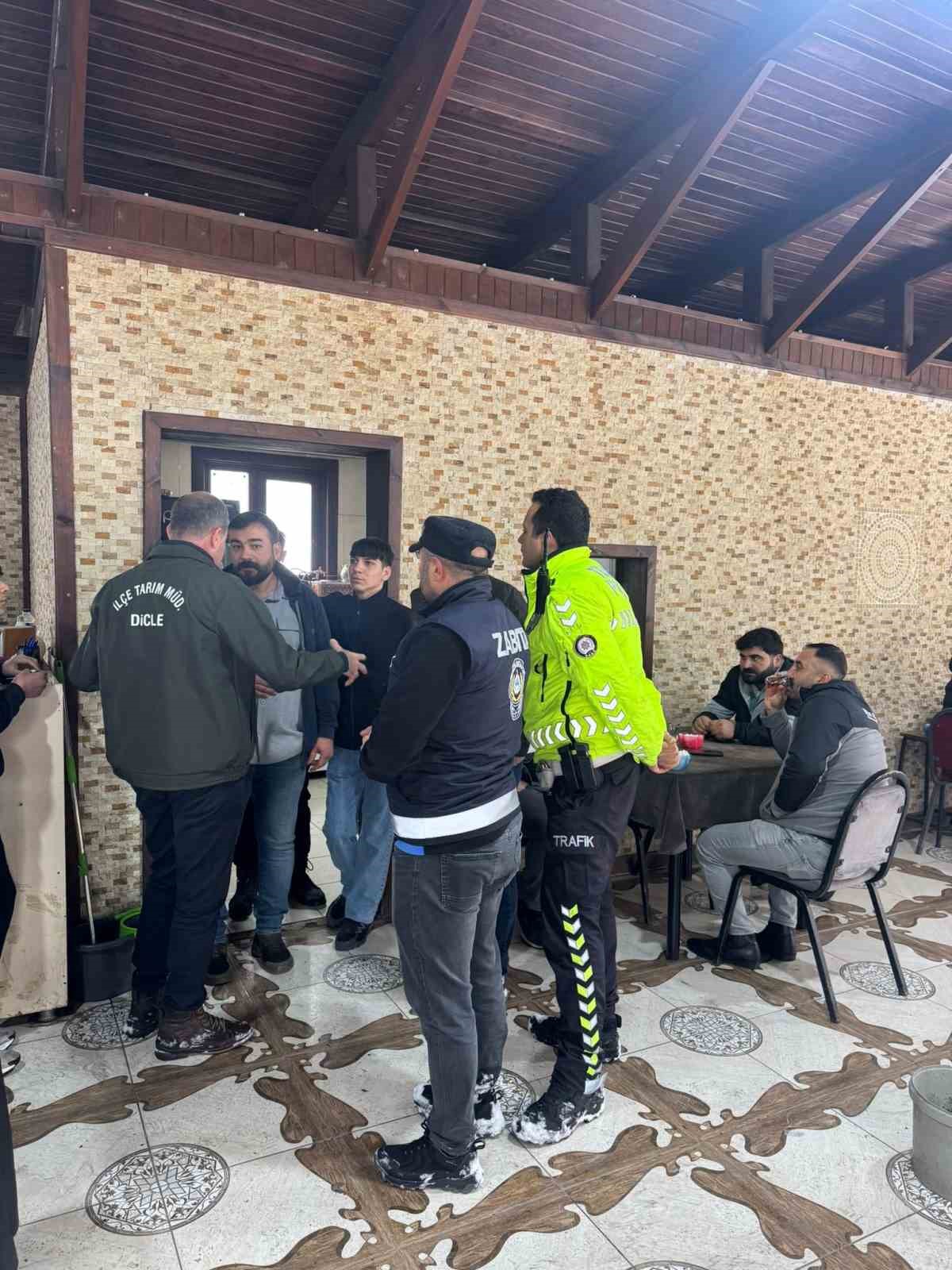 Dicle&rsquo;de yılbaşı denetimi yapıldı
