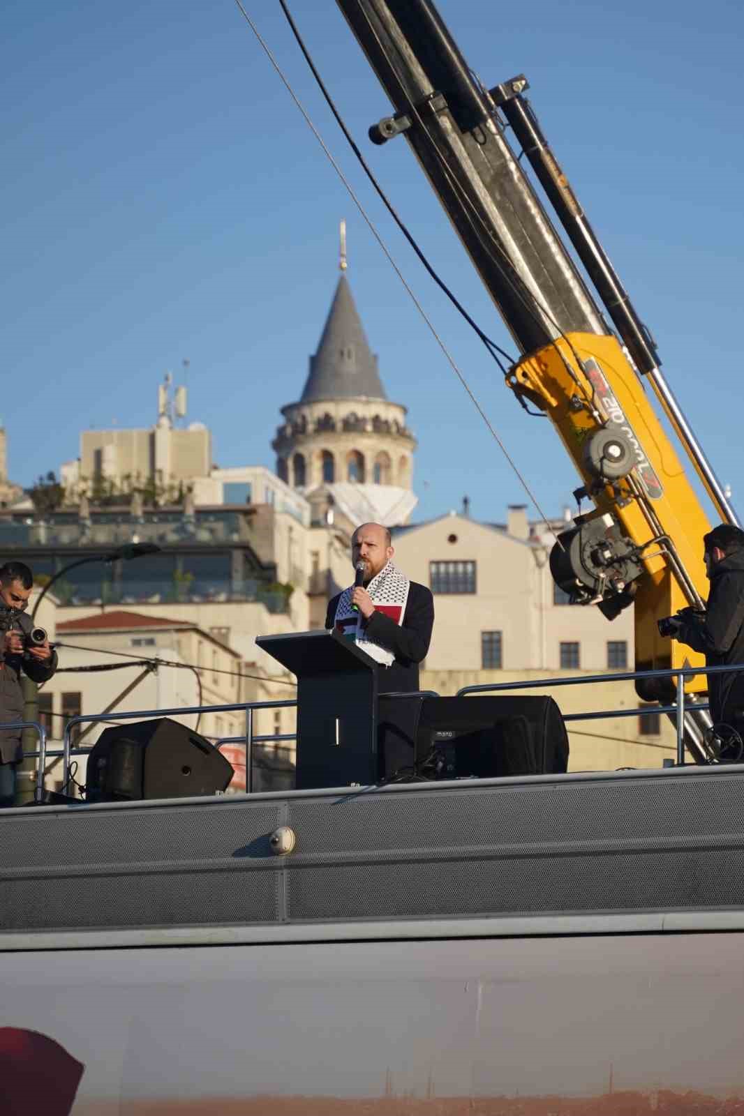 İstanbul&rsquo;daki Filistin y&uuml;r&uuml;y&uuml;ş&uuml;ne yaklaşık 520 bin kişi katıldı
