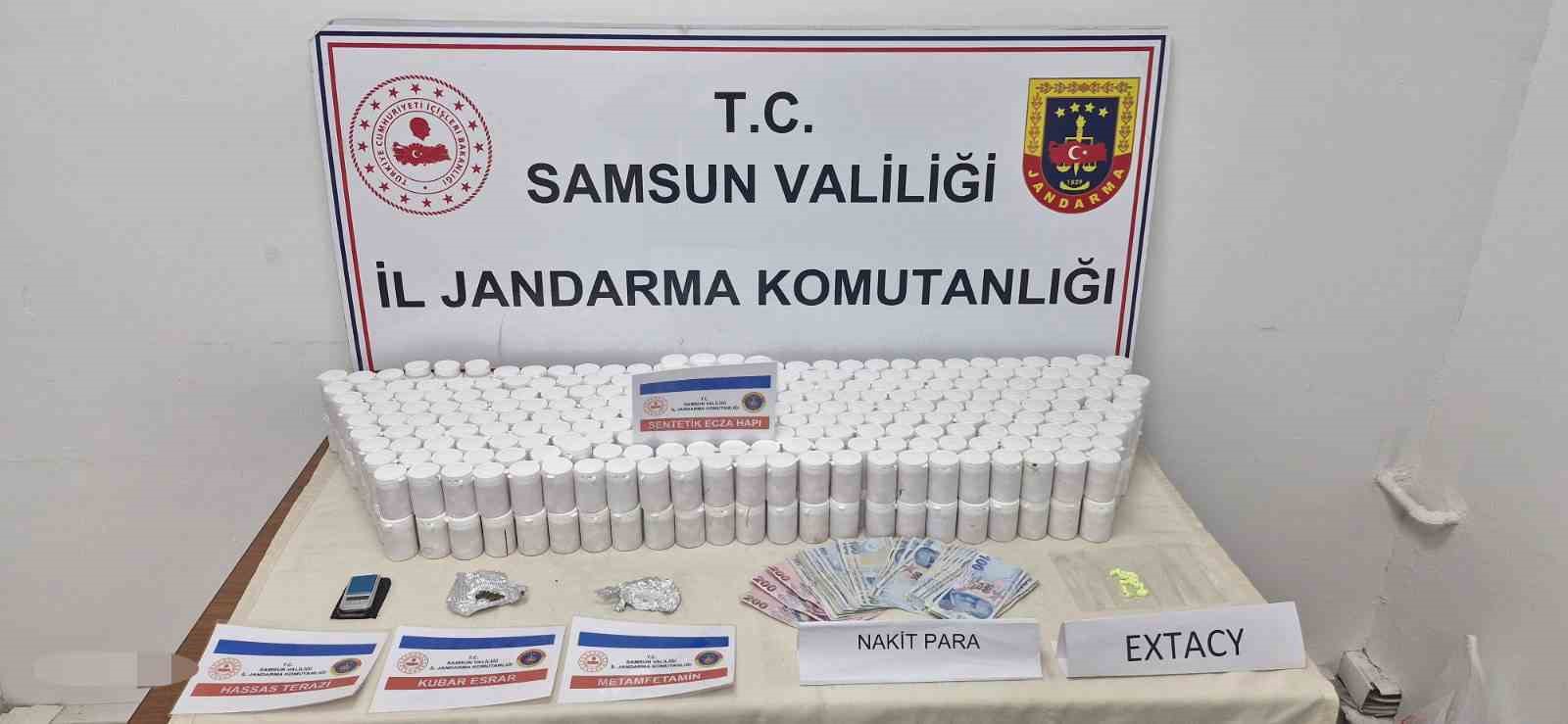 Samsun’da jandarmadan uyuşturucu operasyonu: 2 gözaltı