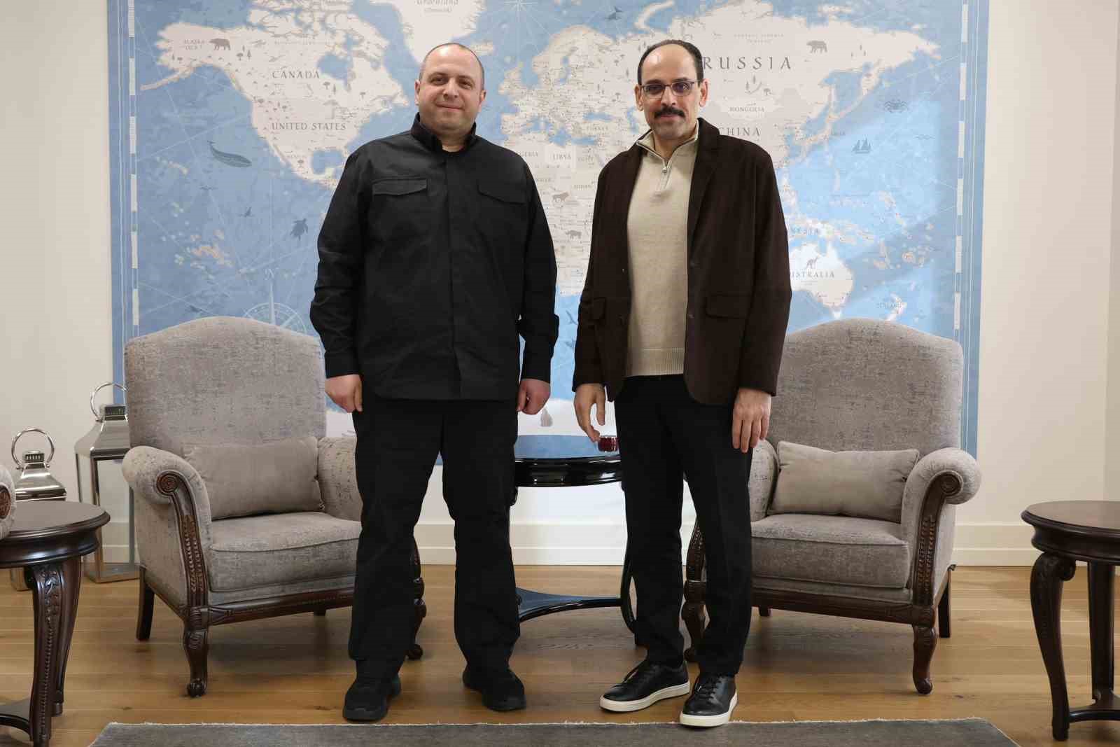 MİT Başkanı Kalın, Ukrayna Ulusal G&uuml;venlik ve Savunma Konseyi Sekreteri Umerov ile bir araya geldi
