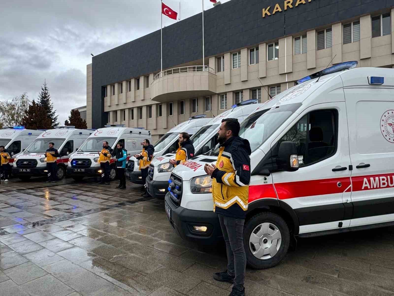 Karaman&rsquo;da ambulans sayısı 37&rsquo;ye y&uuml;kseldi
