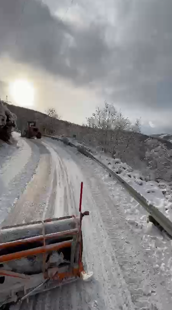 Yalova yeni yılı karla karşıladı
