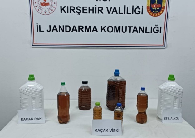 Kırşehir’de sahte içki operasyonu: 20 litre alkol ele geçirildi