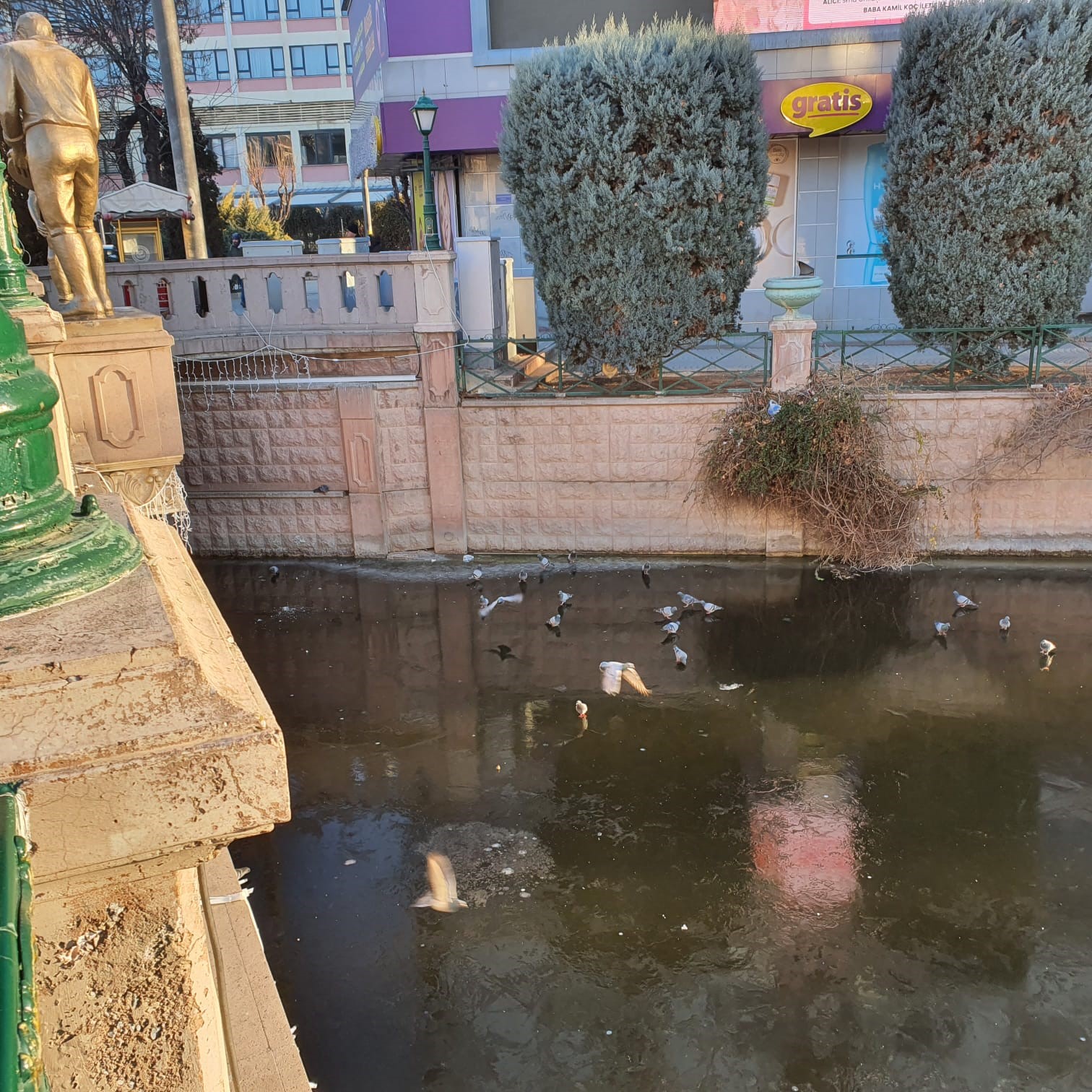 Porsuk’un donduğunun resmidir