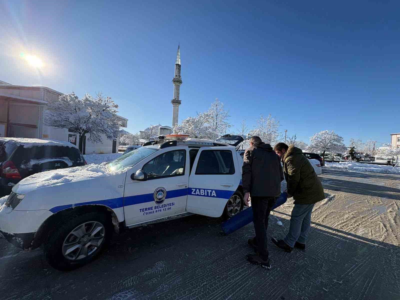 Terme Belediyesi, 35 kilometre uzaklıktaki hastaya nefes oldu

