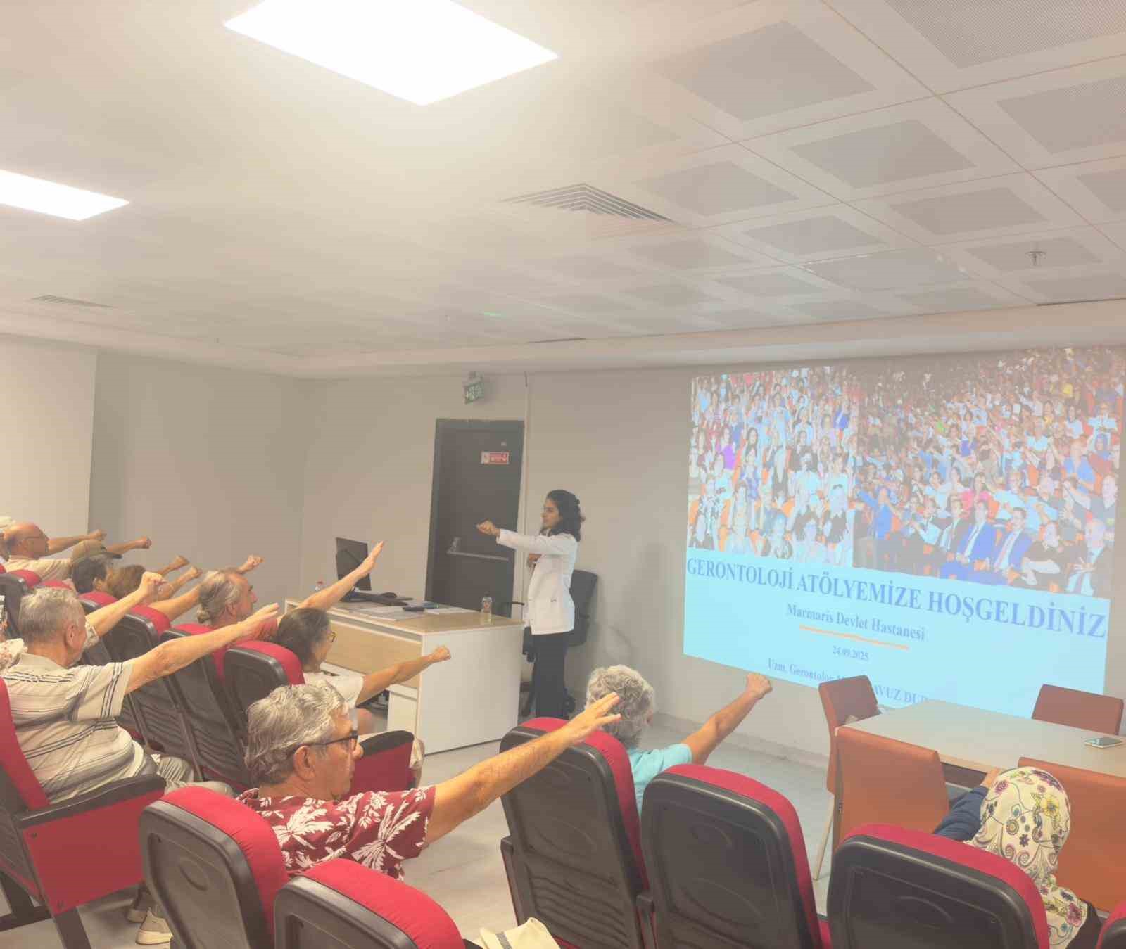 Marmaris Devlet Hastanesi&rsquo;nde gerontoloji at&ouml;lyesi başladı
