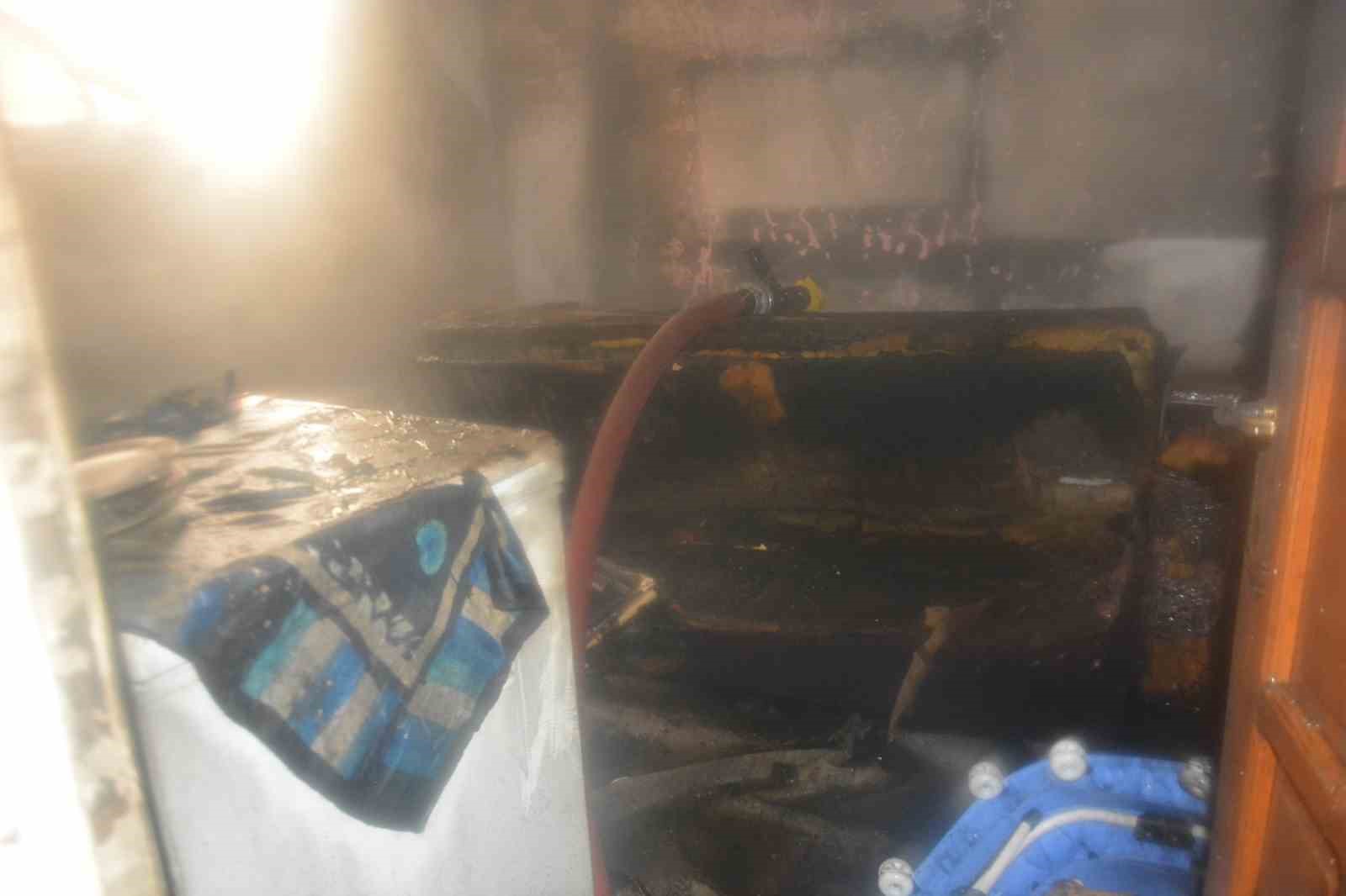 Ordu’da apartmanın zemin katında yangın