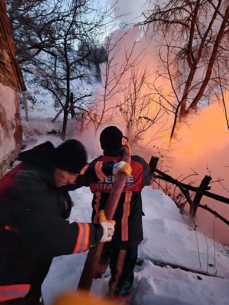 Sinop&rsquo;ta ahır yangını: 9 b&uuml;y&uuml;kbaş hayvan telef oldu
