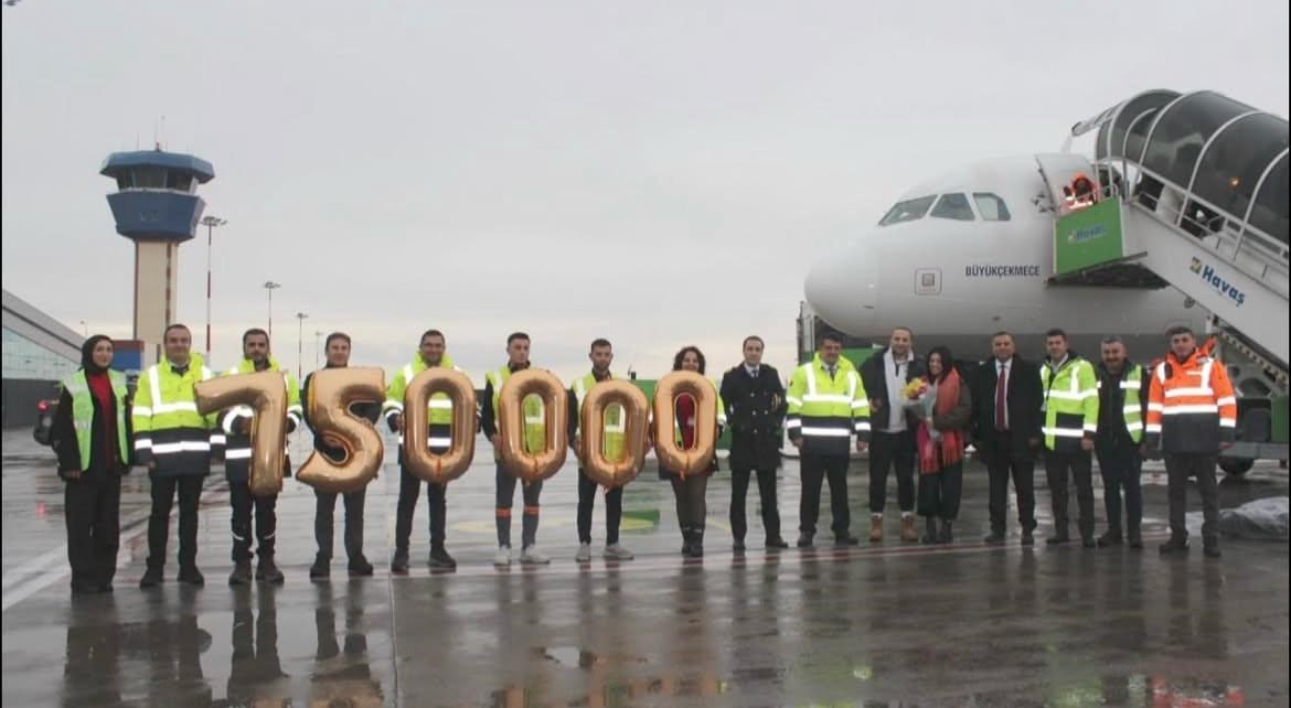 Kapadokya hava limanı rekor kırdı