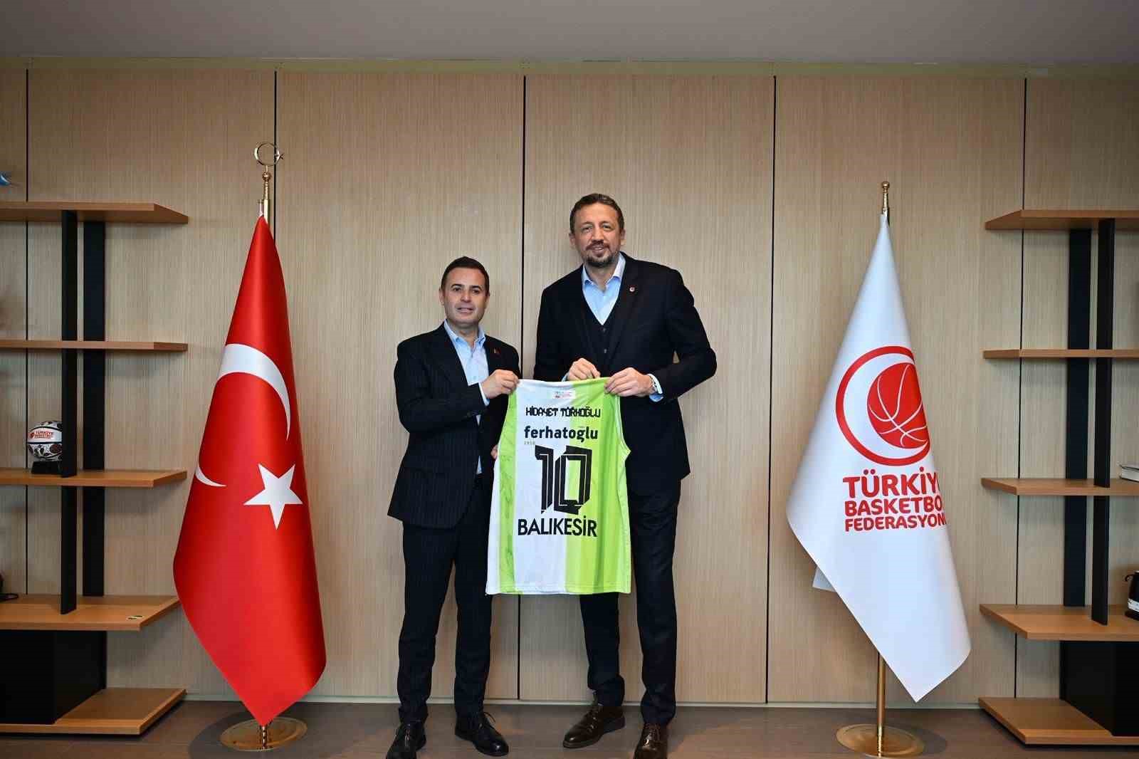 Balıkesir basketbolu için Başkan Ahmet Akın’dan TBF’ye önemli ziyaret