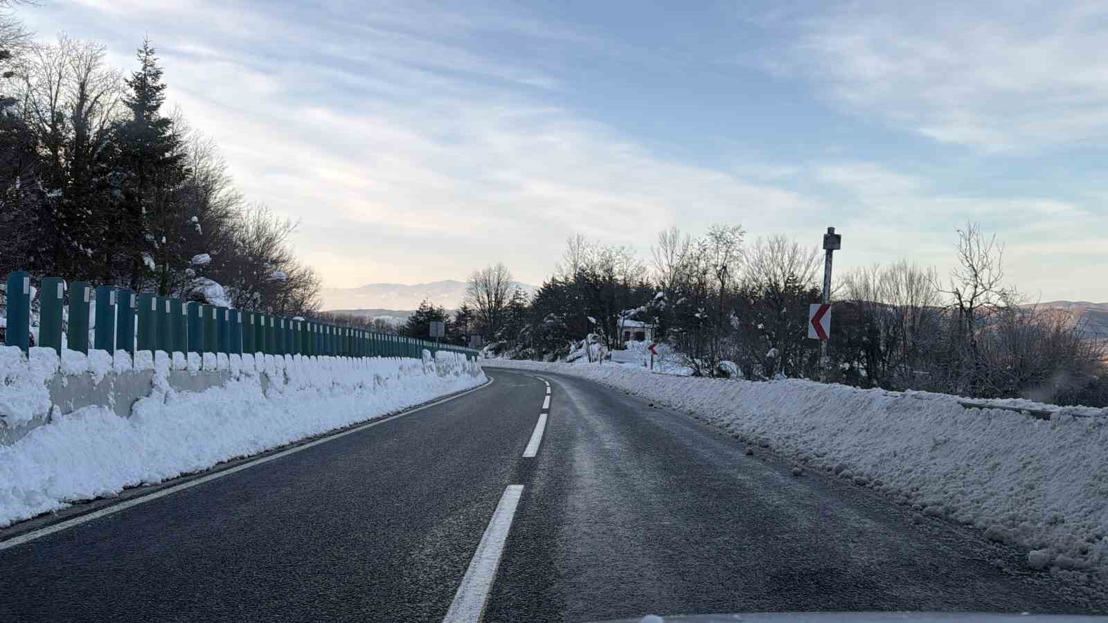 Bolu Dağı&rsquo;nda gizli buzlanmaya dikkat
