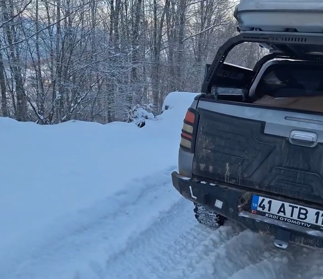 Yaban hayvanları için dağa çıktı, iki geyikle karşılaştı