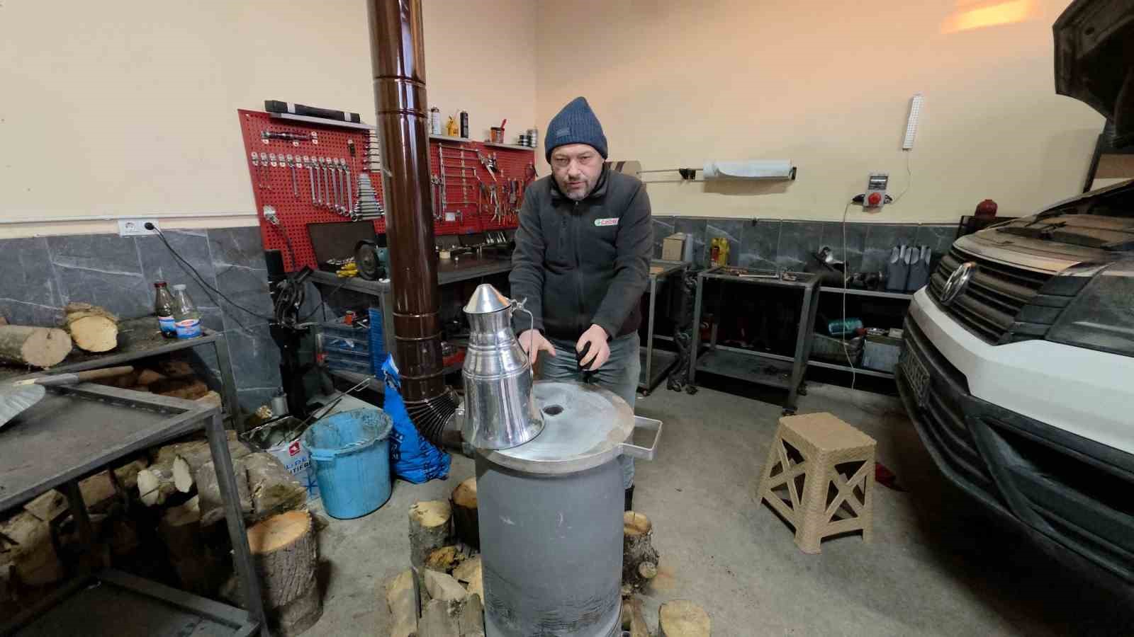 Düzce’de eksi 10 derecede sanayi mesaisi